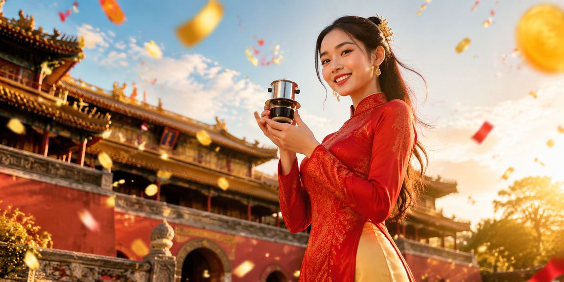 Người dùng tại Huế xem lịch sự kiện thể thao trên điện thoại trong quán cà phê