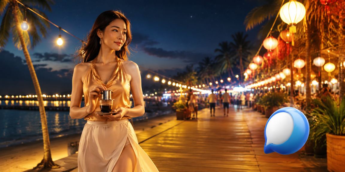 Người dùng Việt thao tác đăng ký tài khoản giải trí trên điện thoại tại Phú Quốc